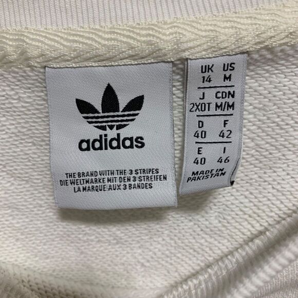 Adidas Womens "Girls are Awesome" Athletic Sweatshirt M Athleisure Oversized - Picture 3 of 6